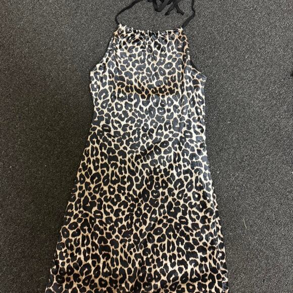 Mini leopard print dress - Picture 3 of 4